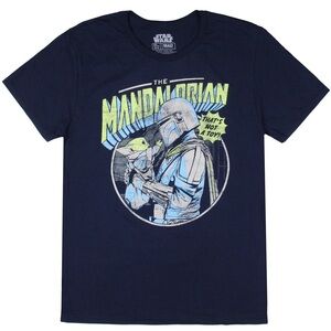Star Wars Navy Mandalorian & Grogu Graphic Tee
